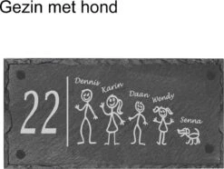 Plaque Signalétique En Ardoise Famille Rectangle | Personnalisé | 15 X 30 Cm. | Matériel De Montage Inclus | Porte D'entrée | Numéro De La Rue | Sinterklaas Ou Conseil Cadeau De Noël !!! -Jingle Bells Boutique 1200x904 1