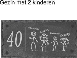 Plaque Signalétique En Ardoise Famille Rectangle | Personnalisé | 15 X 30 Cm. | Matériel De Montage Inclus | Porte D'entrée | Numéro De La Rue | Sinterklaas Ou Conseil Cadeau De Noël !!! -Jingle Bells Boutique 1200x909 1