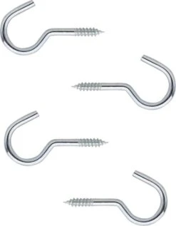 8x Lumières De Noël / Lumières De Noël Crochets De Suspension Acier Galvanisé Avec Fil De Bois - L6 X P1.8 Cm - Suspension De Lumières De Noël Pour L'intérieur Et L'extérieur